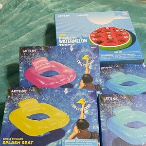 Inflatable Watermelon Target Game with Splash Seats